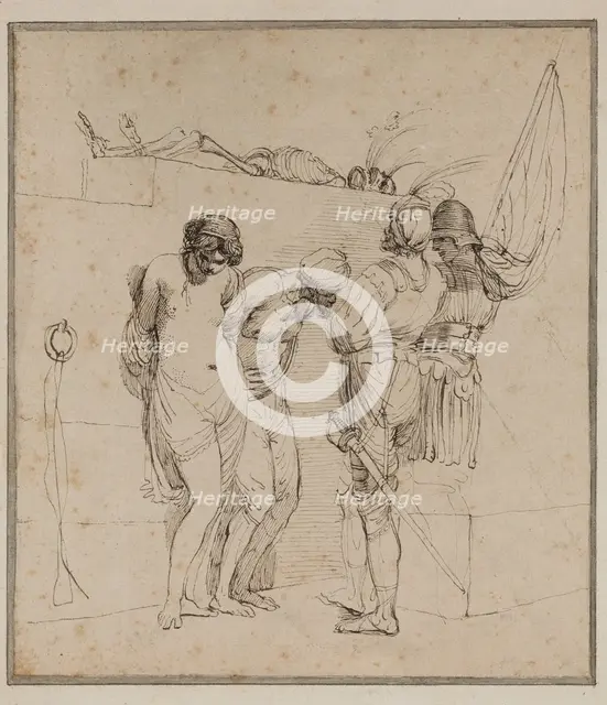 Banditti with Prisoners and Skeleton, c1772. Creator: John Hamilton Mortimer.