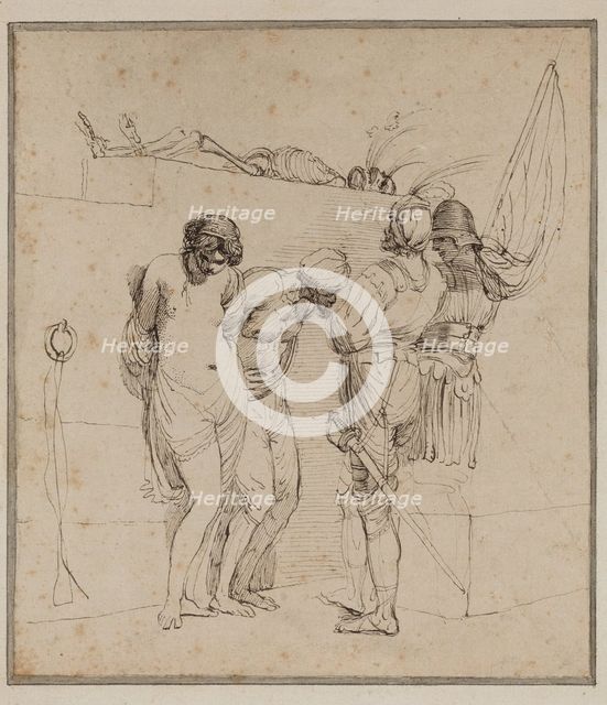 Banditti with Prisoners and Skeleton, c1772. Creator: John Hamilton Mortimer.