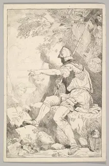 Banditti Taking His Post, late 18th century. Creator: Unknown