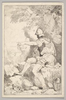 Banditti Taking His Post, late 18th century. Creator: Unknown