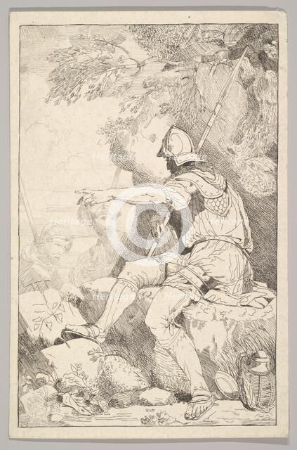 Banditti Taking His Post, late 18th century. Creator: Unknown.