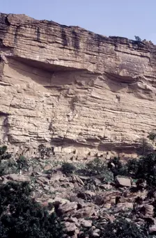 Bandiagara Escarpment, Pays Dogon, Mali, 1990. Creator: Amanda Waite