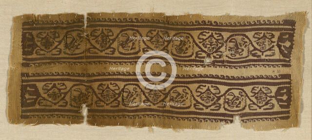 Bands (From Tunic Cuff), Egypt, Roman period (30 B.C.- 641 A.D.), 4th/6th century. Creator: Unknown.