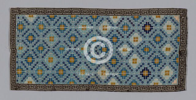 Bands (joined, from Woman's Trousers or Robe), China, 1875/1900. Creator: Unknown.