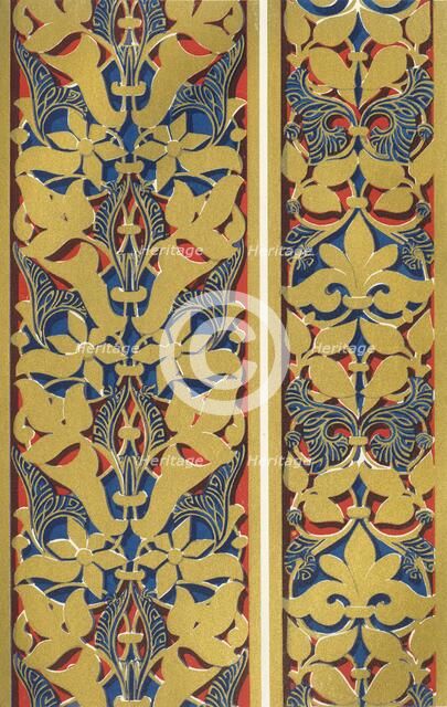 'Bands, side of arches, Court of the Lions', 1907. Creator: Unknown.