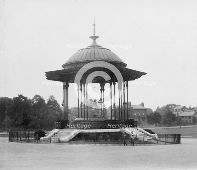 Bandstand on Peckham Rye Common, Southwark, London, 1862-1890. Artist: Unknown.