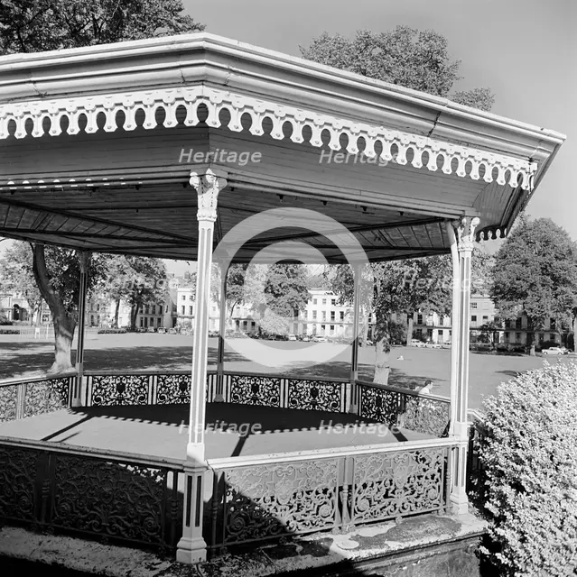 Bandstand in Montpellier Gardens, Cheltenham, Gloucestershire, 1971. Artist: John Gay.
