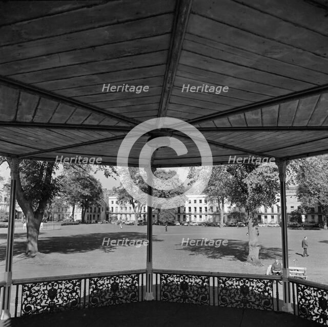 Bandstand in Montpellier Gardens, Cheltenham, Gloucestershire, 1971. Artist: John Gay.