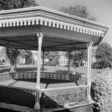 Bandstand in Montpellier Gardens, Cheltenham, Gloucestershire, 1971. Artist: John Gay