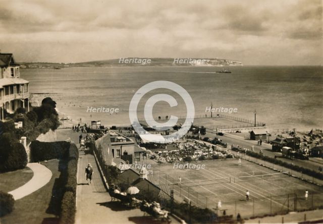 'Bandstand & Tennnis Courts, Shanklin, I.W.', c1920. Creator: Unknown.