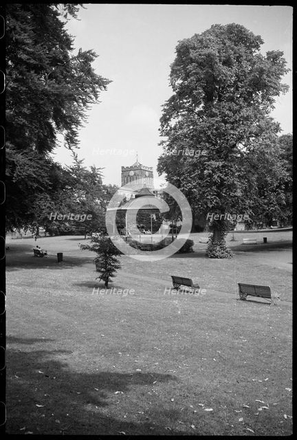 Bandstand, The Sele, Hexham, Northumberland, c1955-c1980. Creator: Ursula Clark.