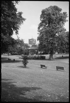 Bandstand, The Sele, Hexham, Northumberland, c1955-c1980. Creator: Ursula Clark