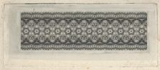 Banknote motif: band of lace-like lathe work ornament, ca. 1824-42. Creator: Durand, Perkins & Co