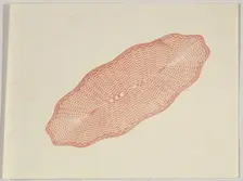 Banknote motif: lathe work ornament resembling a long flat woven basket, ca. 1824-42. Creator: Durand, Perkins & Co