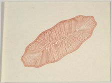 Banknote motif: lathe work ornament resembling a long flat woven basket, ca. 1824-42. Creator: Durand, Perkins & Co