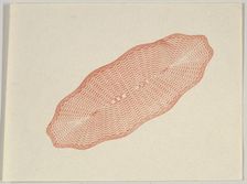 Banknote motif: lathe work ornament resembling a long flat woven basket, ca. 1824-42. Creator: Durand, Perkins & Co