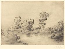 Banks of the Marne (Bord de la Marne). Creator: Alphonse Legros