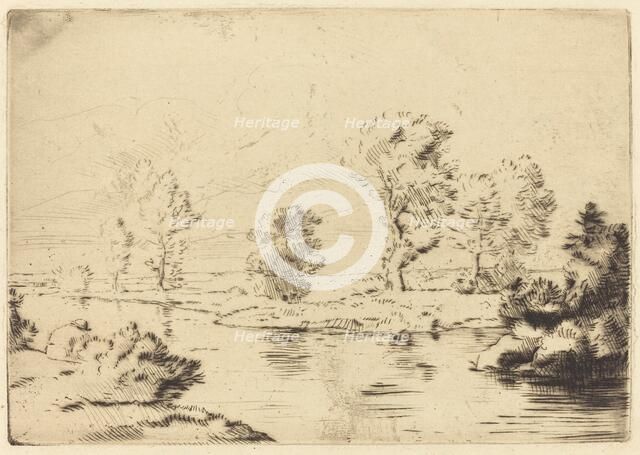 Banks of the Marne (Bord de la Marne). Creator: Alphonse Legros.