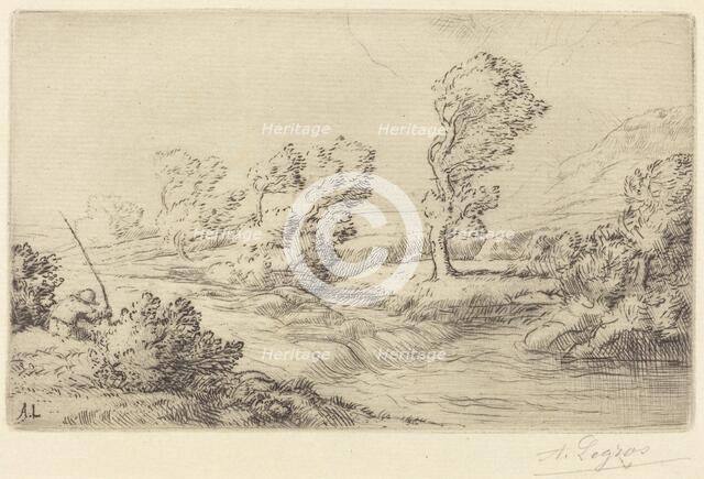 Banks of the Marne (Bord de la Marne). Creator: Alphonse Legros.