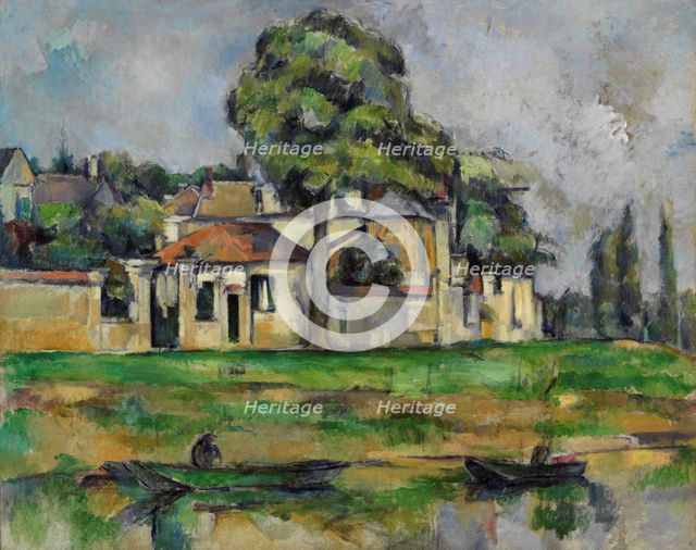 Banks of the Marne, c. 1888. Artist: Cézanne, Paul (1839-1906)