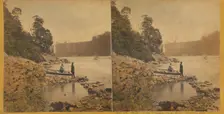 Banks of the Niagara - from Ferry - Canada side., about 1865. Creator: John P. Soule