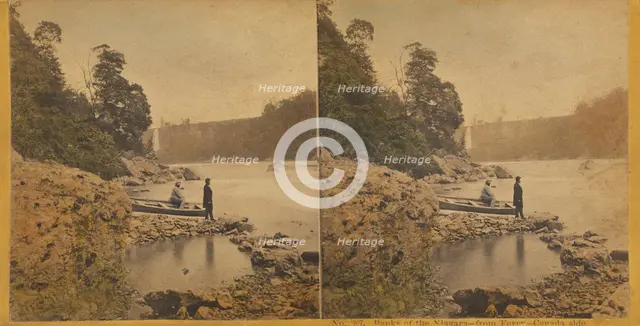 Banks of the Niagara - from Ferry - Canada side., about 1865. Creator: John P. Soule.