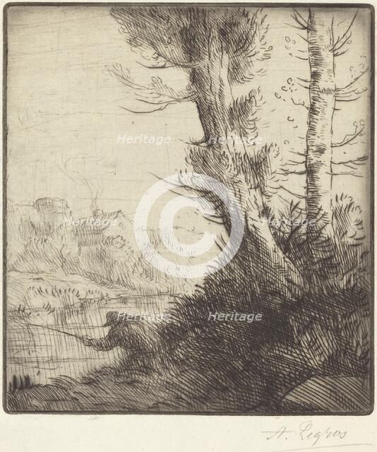 Banks of the Oise (Bord de l'Oise). Creator: Alphonse Legros.
