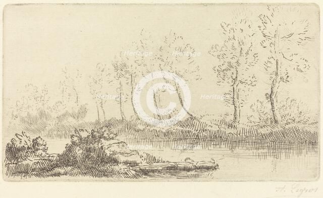 Banks of the Adour (Bord de l'Adour). Creator: Alphonse Legros.