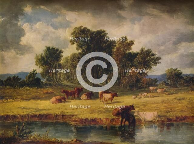 'Banks of the Envy, near Rhuddlan', 1852, (1938). Artist: Alfred Vickers.