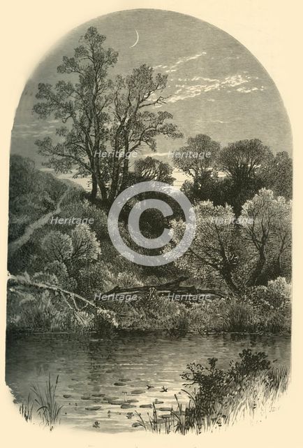 'Banks of the Housatonic, at Pittsfield', 1874.  Creator: Frederick William Quartley.