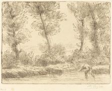 Banks of the Liane (Les bords de la Liane). Creator: Alphonse Legros