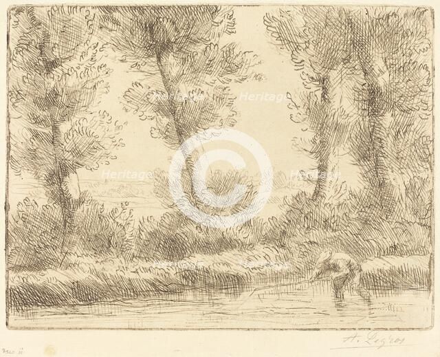 Banks of the Liane (Les bords de la Liane). Creator: Alphonse Legros.