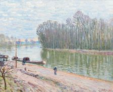 Banks of the Loing, Morning Effect, 1896. Creator: Sisley, Alfred (1839-1899)