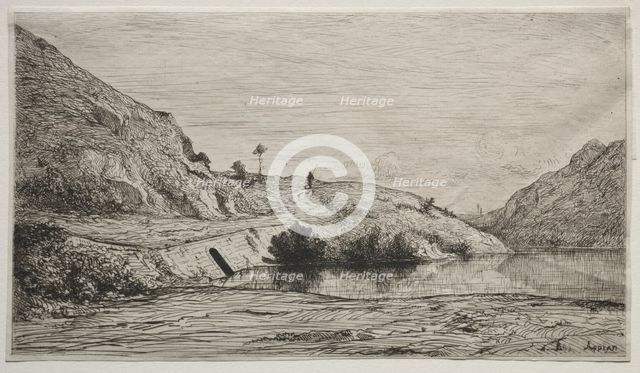 Banks of the Rhone, 1865. Creator: Adolphe Appian (French, 1818-1898).