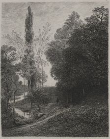 Banks of the River Cousin, 1850. Creator: Charles François Daubigny (French, 1817-1878); Auguste Delâtre