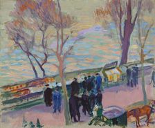 Banks of the Seine, 1912. Creator: Magnus Enckell