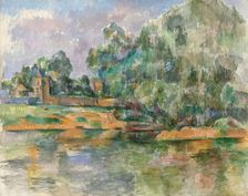 Banks of the Seine at Médan, c. 1885/1890. Creator: Paul Cezanne