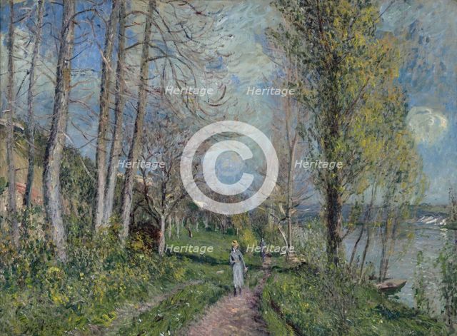 Banks Of The Seine At By, c1880-81. Creator: Alfred Sisley.