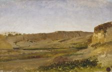 Banks of the Vinalopó in Elche, c1861. Creator: Carlos de Haes