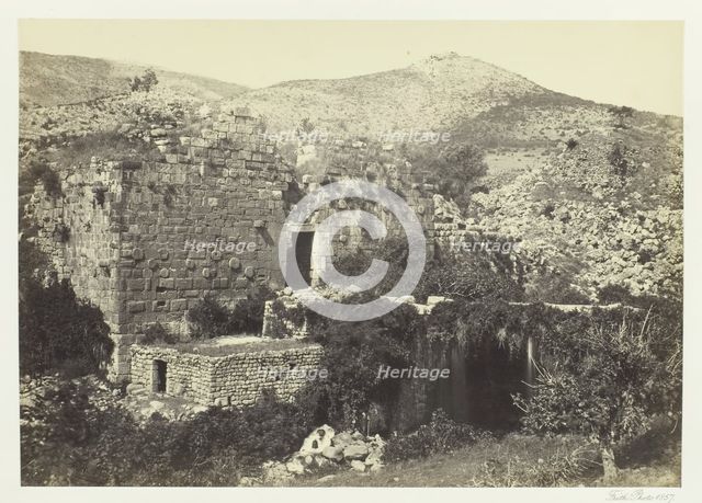 Banias, The Ancient Caesaria, Phillippi, 1857. Creator: Francis Frith.