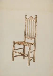 Banister Back Chair, 1935/1942. Creator: Henry Murphy