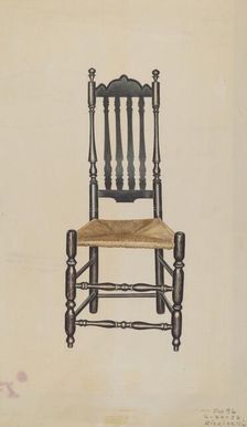 Banister Back Side Chair, 1938. Creator: Michael Riccitelli