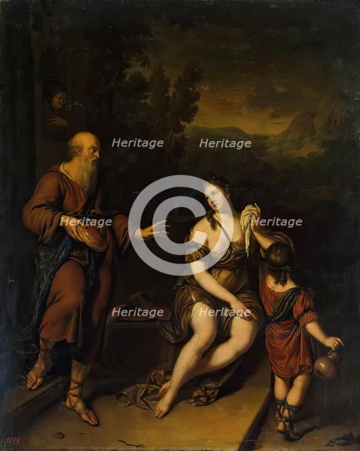 Banishment of Hagar and Ishmael, 1724. Creator: Willem van Mieris.
