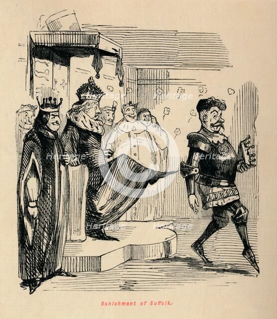 'Banishment of Suffolk', . Artist: John Leech.