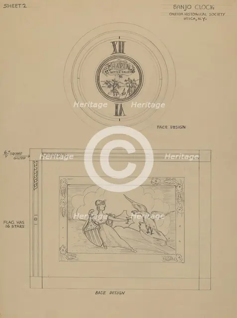 Banjo Clock, 1935/1942. Creator: Emilio Zito.