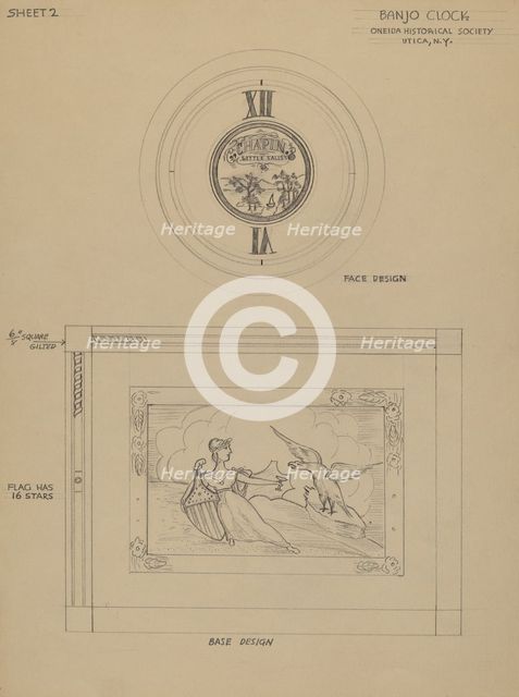 Banjo Clock, 1935/1942. Creator: Emilio Zito.