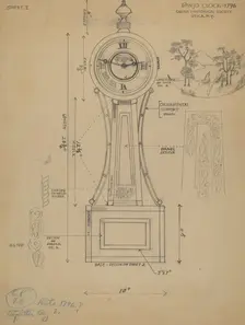 Banjo Clock, 1935/1942. Creator: Unknown