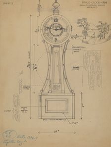 Banjo Clock, 1935/1942. Creator: Unknown