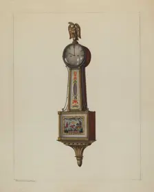Banjo Clock, c. 1937. Creator: M. Rosenshield-von-Paulin