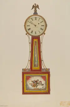 Banjo Clock, c. 1939. Creator: Frank M Keane